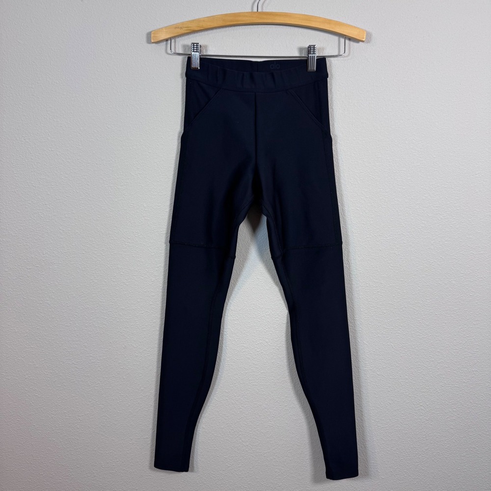 Alo Yoga High-Waist AirLift 4 Pocket Cargo Utility Leggings Black Women's XS
